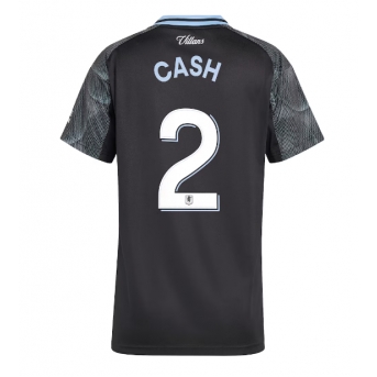 Billige Fotballdrakt Aston Villa Matty Cash #2 Replika Bortedrakt Dame 2025-26 Kortermet